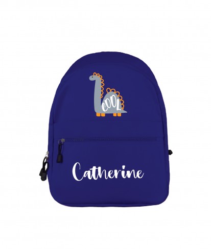 Cool Dinosaur Personalised Blue Backpack